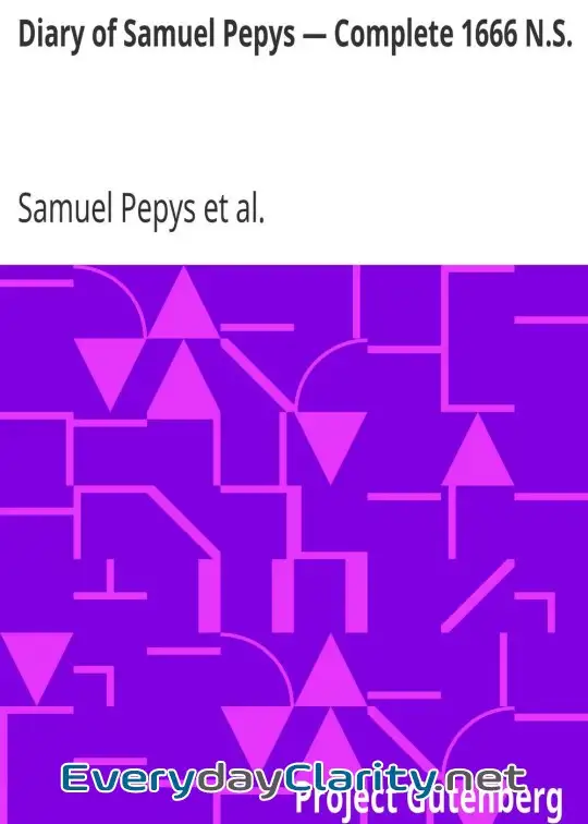 Book cover: Diary Of Samuel Pepys - Complete 1666 N.s