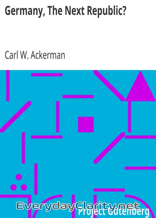 Book cover: Germany, The Next Republic