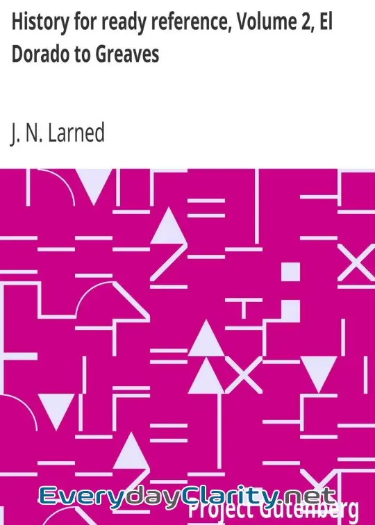 Book cover: History For Ready Reference, Volume 2, El Dorado To Greaves