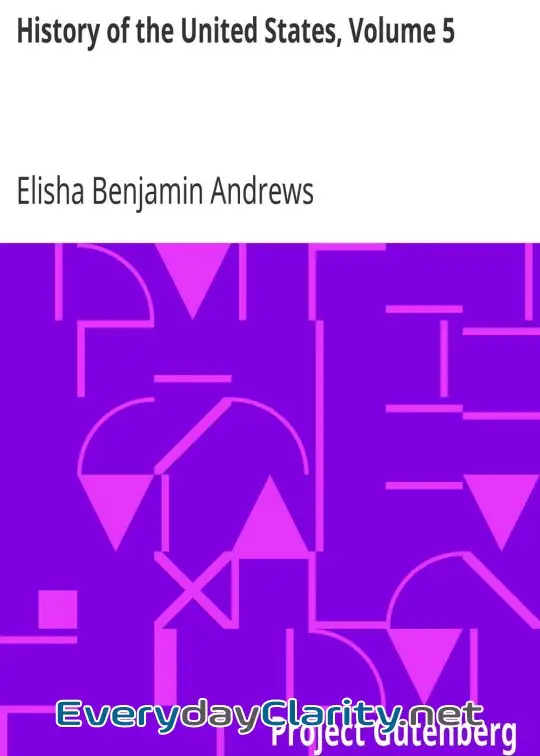 Book cover: History Of The United States, Volume 5