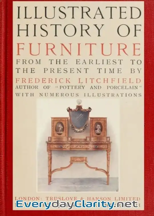 Book cover: Illustrated History Of Furniture, Fifth Ed. . From The Earliest To The Present Time