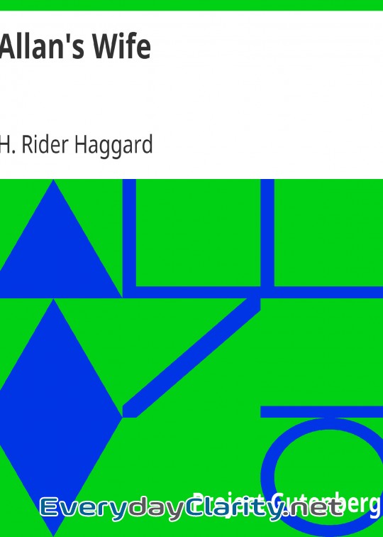 Book cover: Allan’s Wife