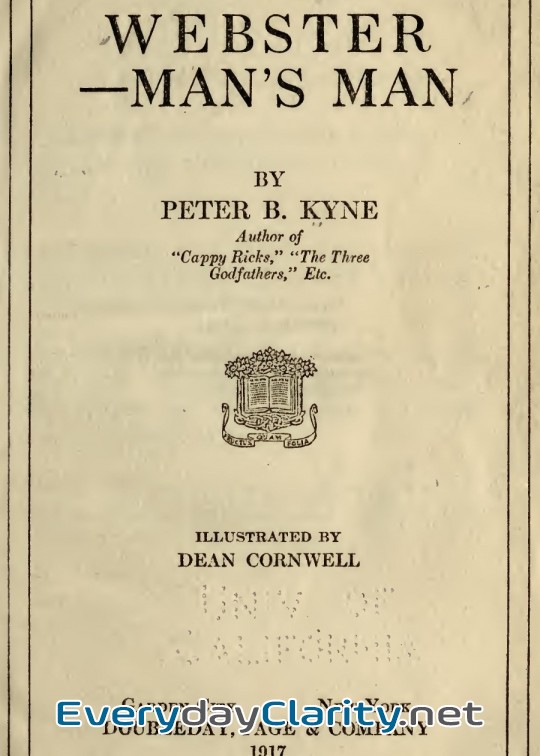 Book cover: Webster—Man’S Man