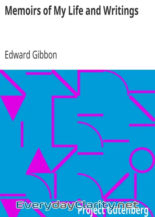 Book cover: Memoirs Of My Life And Writings