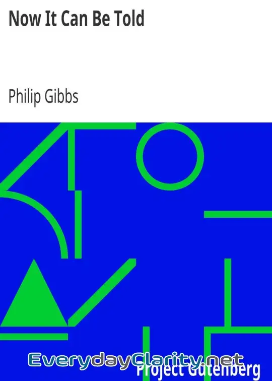 Book cover: Now It Can Be Told