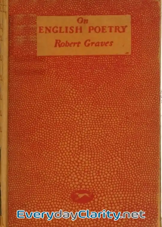 Book cover: On English Poetry