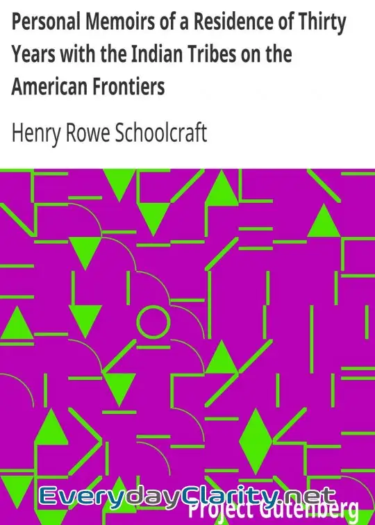 Book cover: Personal Memoirs Of A Residence Of Thirty Years With The Indian Tribes On The American Fro