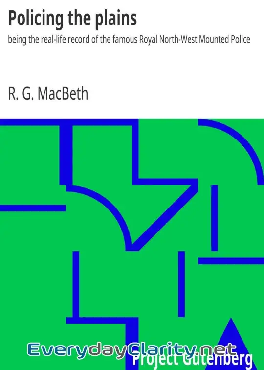 Book cover: Policing The Plains