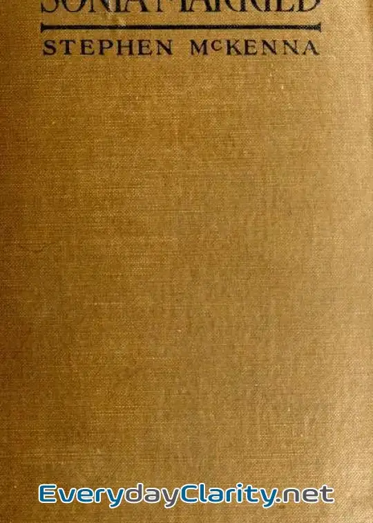 Book cover: Sonia Married