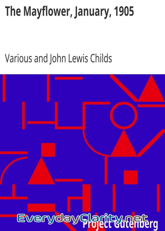 Book cover: The Mayflower, January, 1905