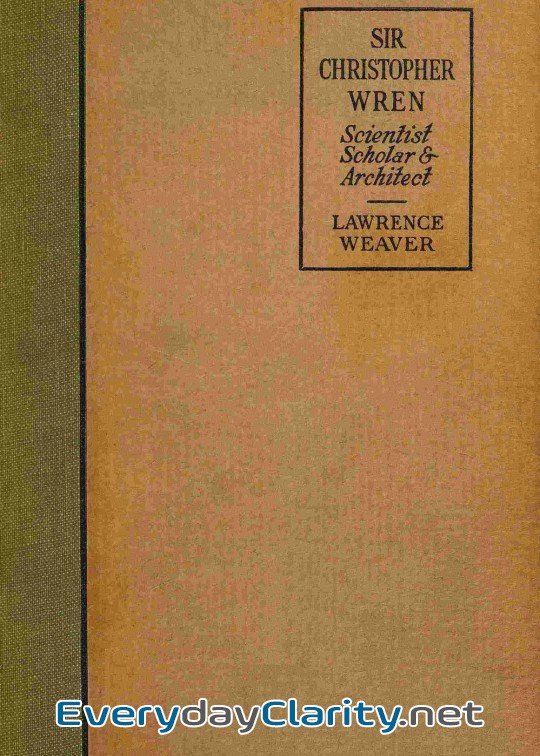 Book cover: Sir Christopher Wren