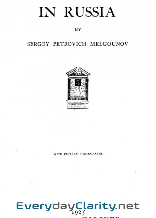 Book cover: The Red Terror In Russia