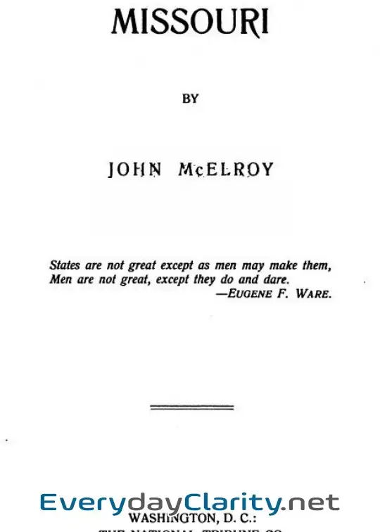 Book cover: The Struggle For Missouri