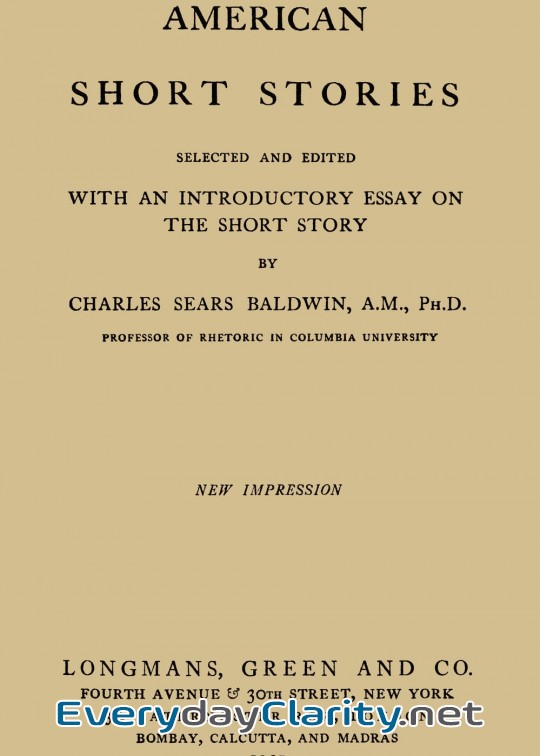 Book cover: American Short Stories