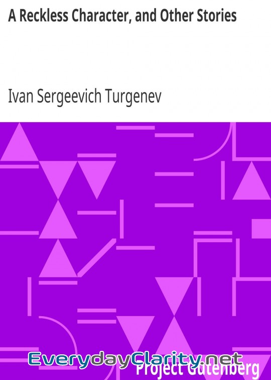 Book cover: A Reckless Character, And Other Stories