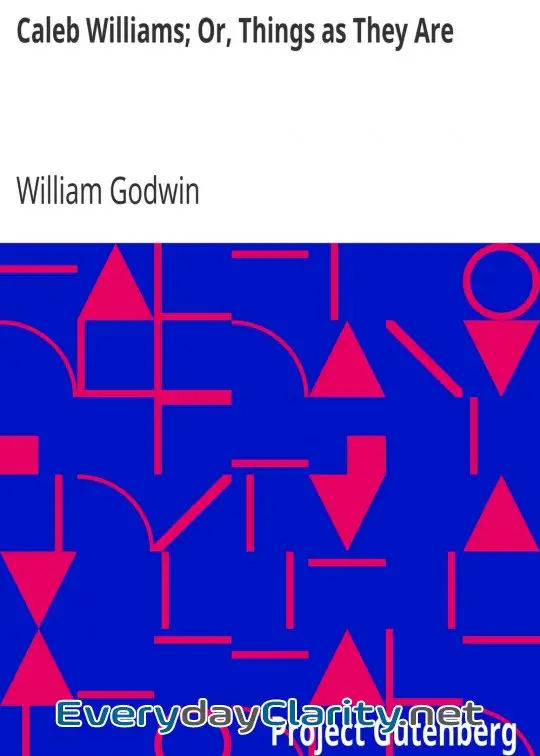 Book cover: Caleb Williams; Or, Things As They Are