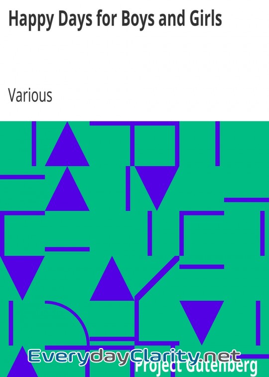 Book cover: Happy Days For Boys And Girls