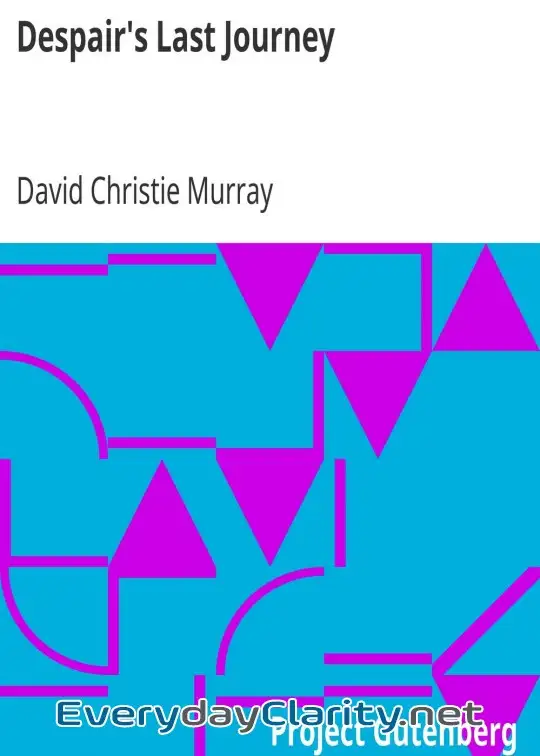 Book cover: Despair’s Last Journey