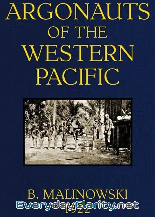 Book cover: Argonauts Of The Western Pacific . An Account Of Native Enterprise And Adventure In The Ar