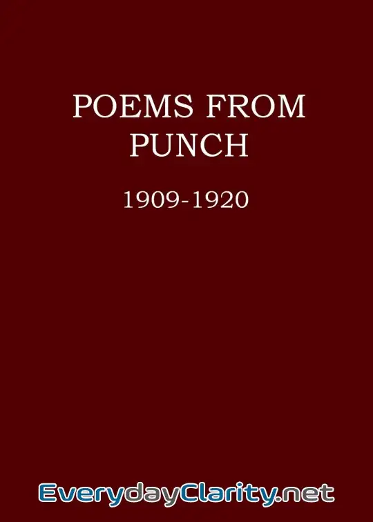 Book cover: Poems From Punch, 1909-1920