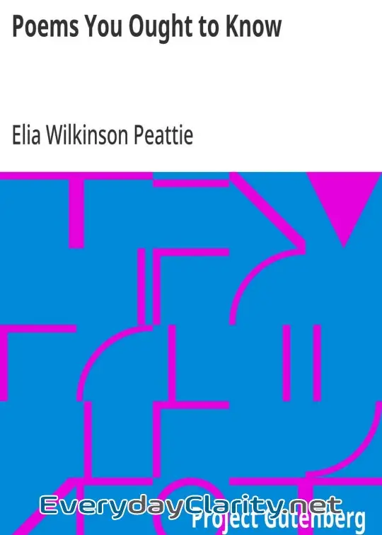 Book cover: Poems You Ought To Know