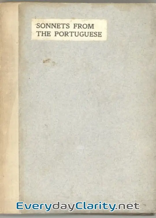 Book cover: Sonnets From The Portuguese