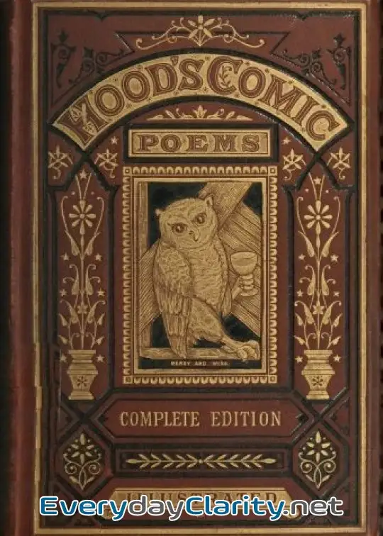 Book cover: The Comic Poems Of Thomas Hood . A New And Complete Edition