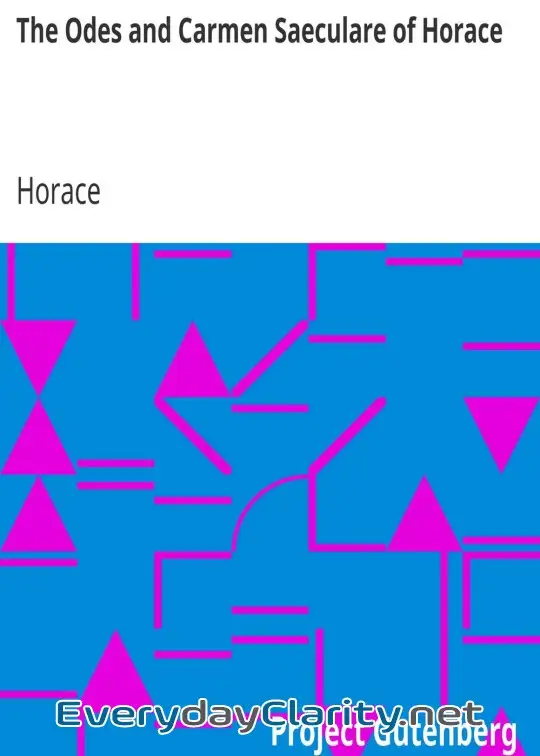 Book cover: The Odes And Carmen Saeculare Of Horace