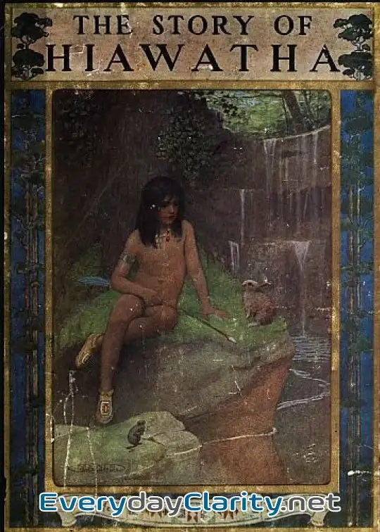 Book cover: The Story Of Hiawatha, Adapted From Longfellow