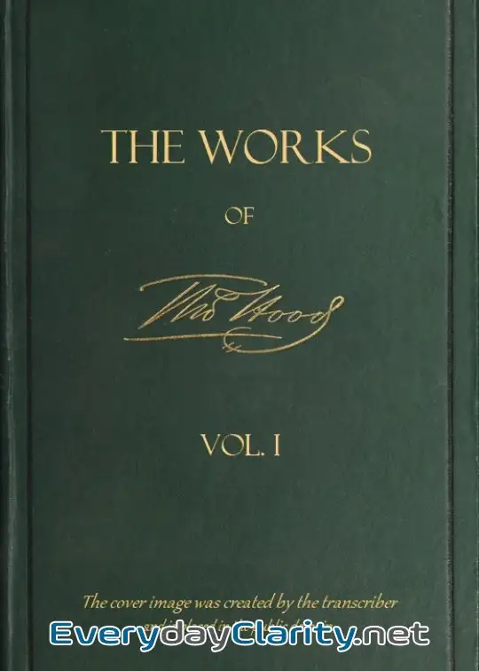 Book cover: The Works Of Thomas Hood; Vol. 01 (Of 11) . Comic And Serious, In Prose And Verse, With Al