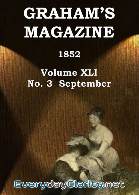 Book cover: Graham’s Magazine, Vol. Xli, No. 3, September 1852