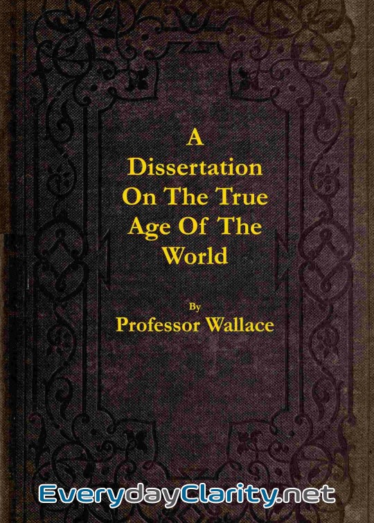 Book cover: A Dissertation On The True Age Of The World