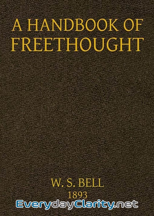 Book cover: A Handbook Of Freethought