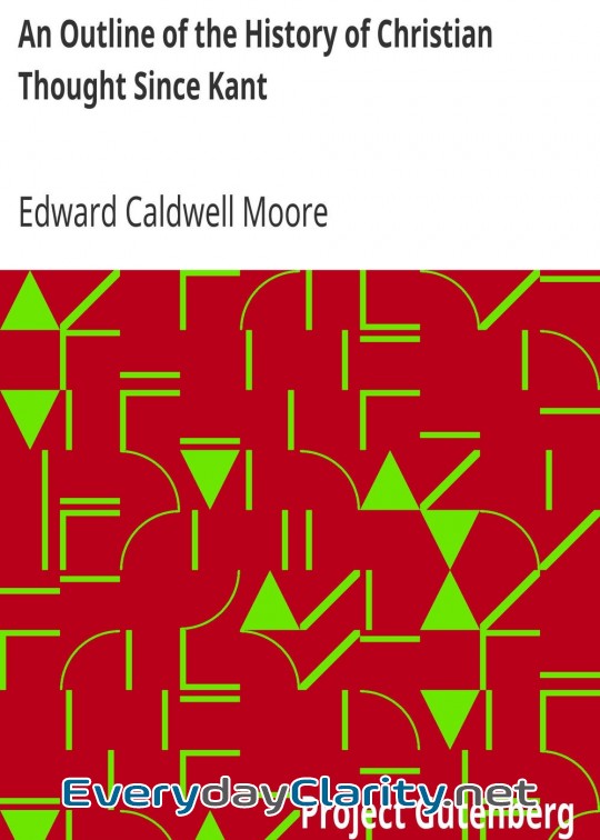 Book cover: An Outline Of The History Of Christian Thought Since Kant