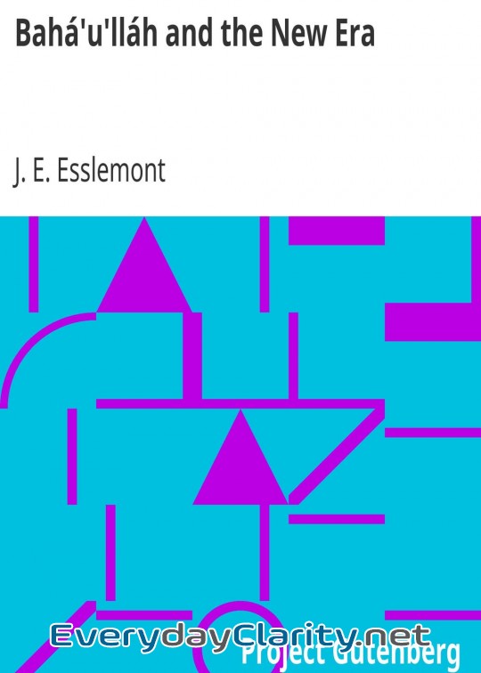 Book cover: Bah’U’Llh And The New Era