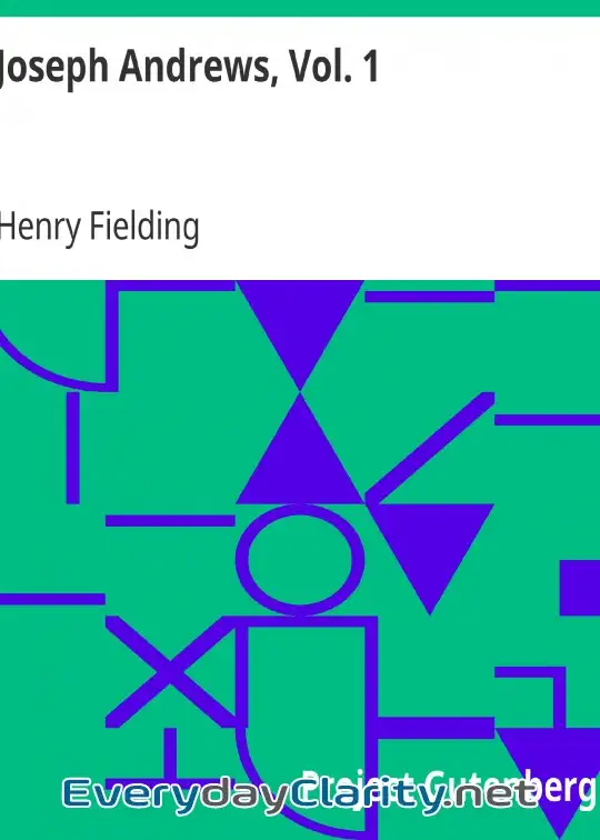 Book cover: Joseph Andrews, Vol. 1