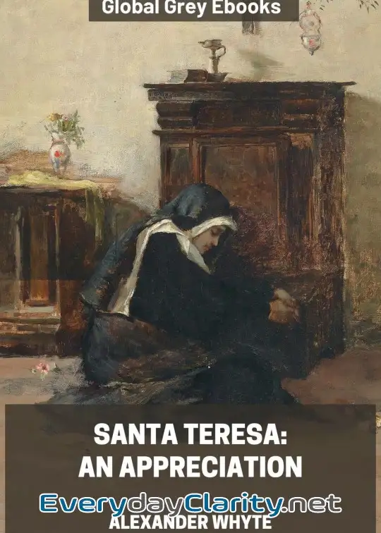 Book cover: Santa Teresa. An Appreciation
