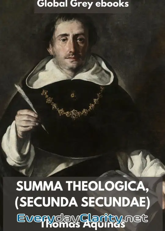 Book cover: Summa Theologica, (Secunda Secundae)