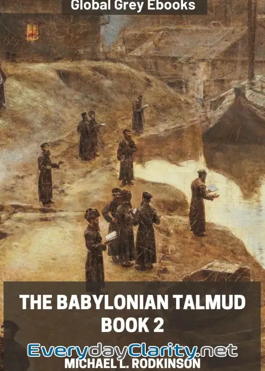 Book cover: The Babylonian Talmud, Book 2