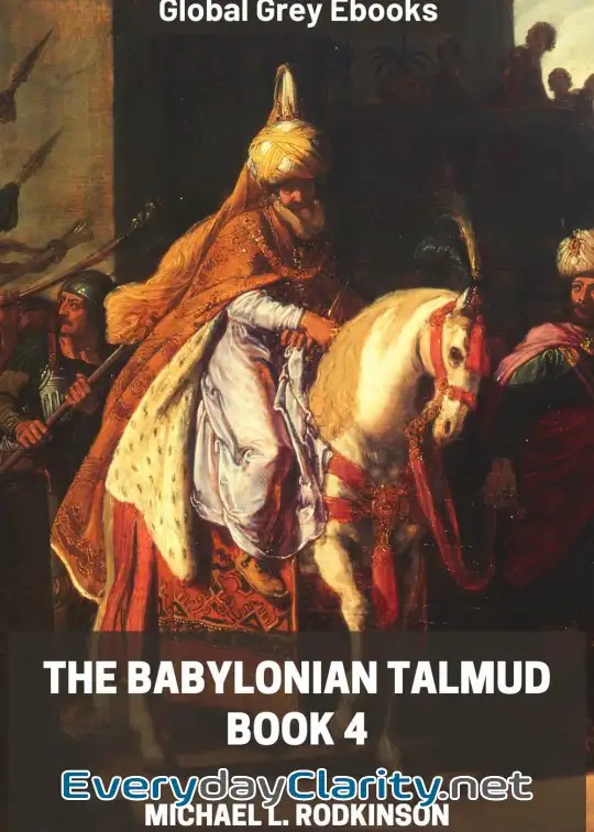 Book cover: The Babylonian Talmud, Book 4