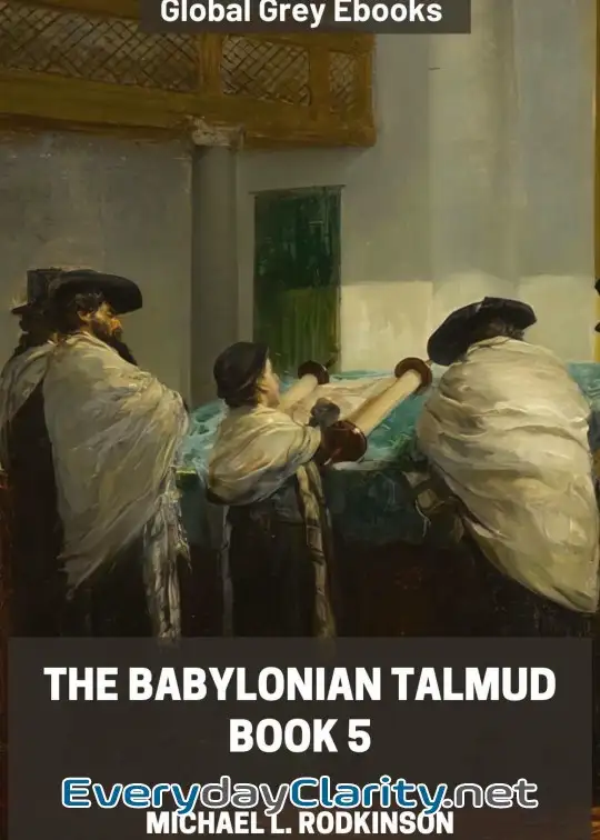Book cover: The Babylonian Talmud, Book 5