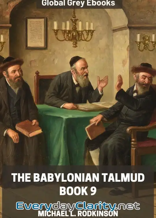 Book cover: The Babylonian Talmud, Book 9