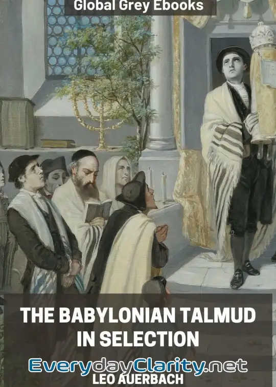 Book cover: The Babylonian Talmud In Selection
