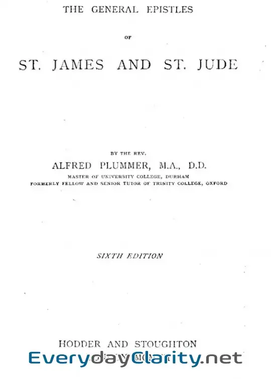 Book cover: The Expositor’s Bible. The General Epistles Of St. James And St. Jude