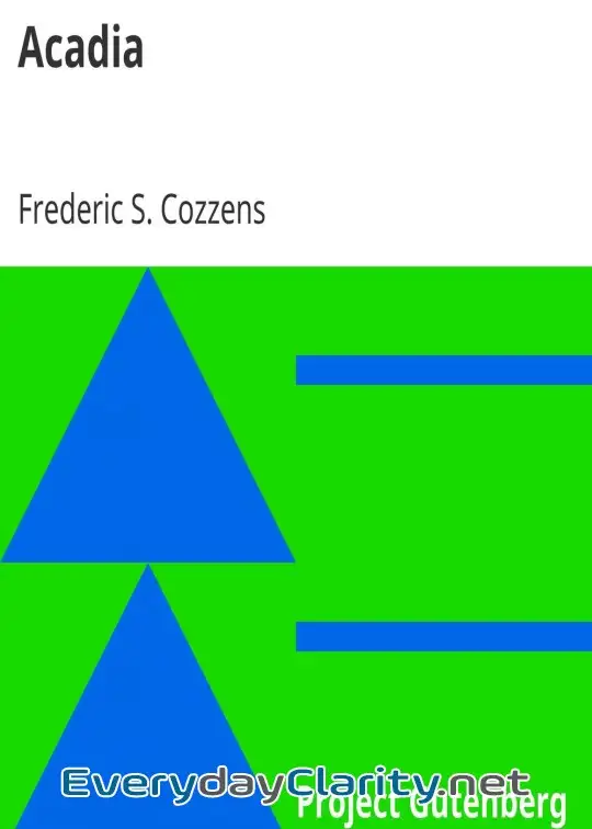 Book cover: Acadia . Or, A Month With The Blue Noses
