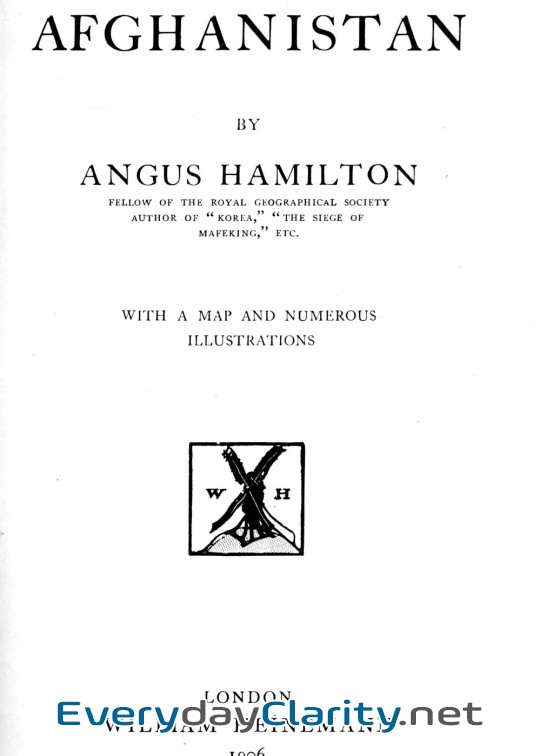 Book cover: Afghanistan