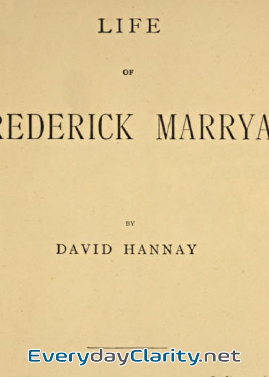 Book cover: Life Of Frederick Marryat