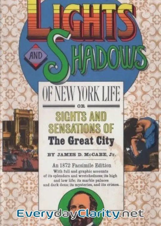 Book cover: Lights And Shadows Of New York Life . Or, The Sights And Sensations Of The Great City