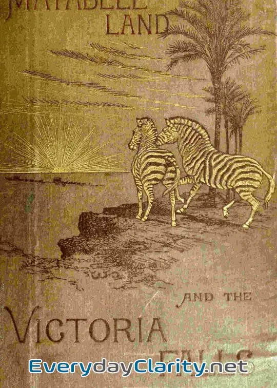 Book cover: Matabele Land And The Victoria Falls