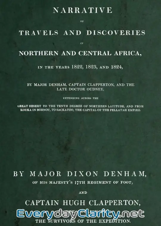 Book cover: Narrative Of Travels And Discoveries In Northern And Central Africa, In The Years 1822, 18